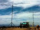 For the 2014 ARRL June VHF Contest, Bruce Kripton, KG6IYN, set up this Single-Operator, 3 band station on Los Pinos Mountain in grid DM12. He won 1st place in the ARRL Southwest Division in his category. [Bruce Kripton, KG6IYN photo]